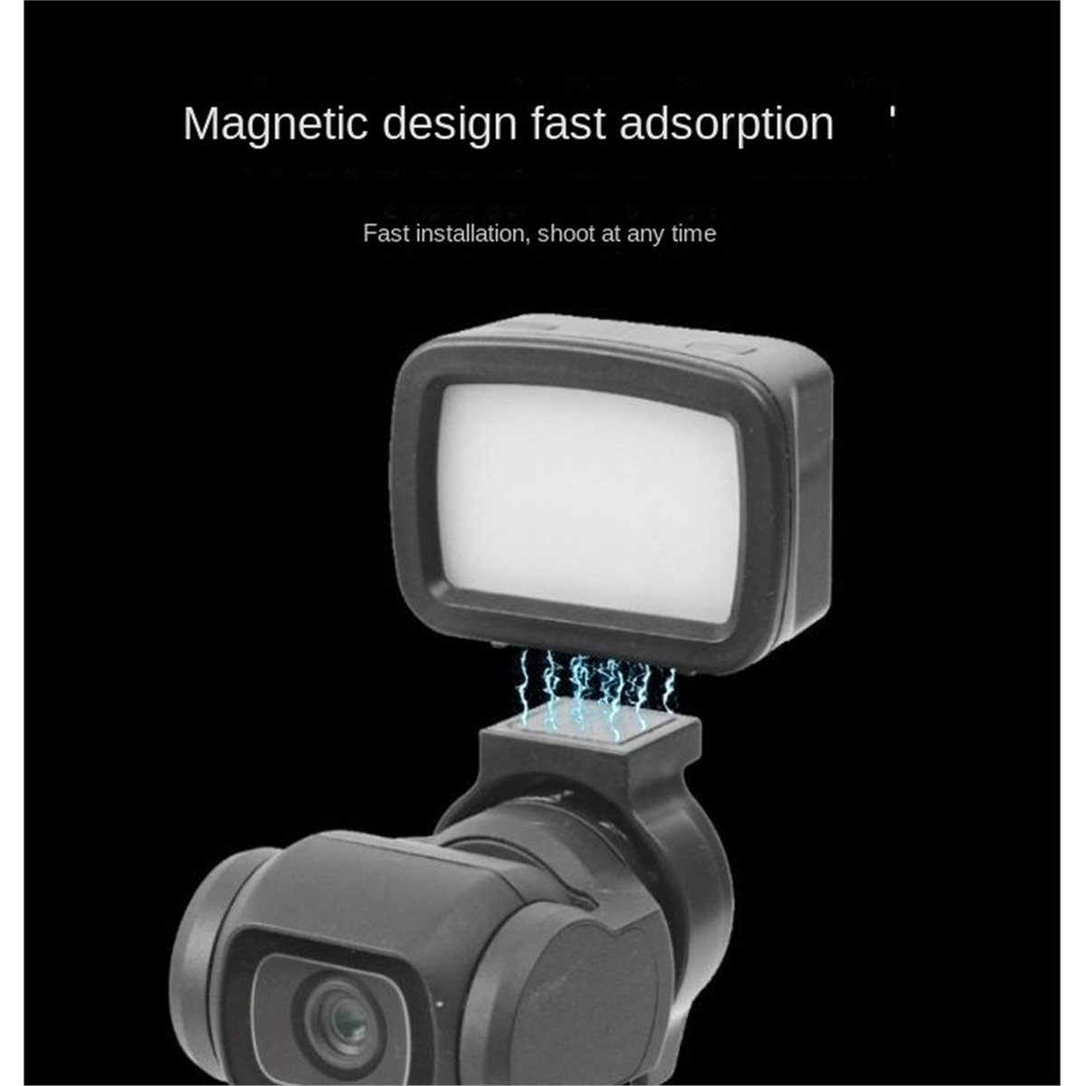 Photography With Lighting - ポケット3/4Pアクセサリー用マグネティックLEDライト 充電式セルフィーVlog補助フィルライトセット 3色モード