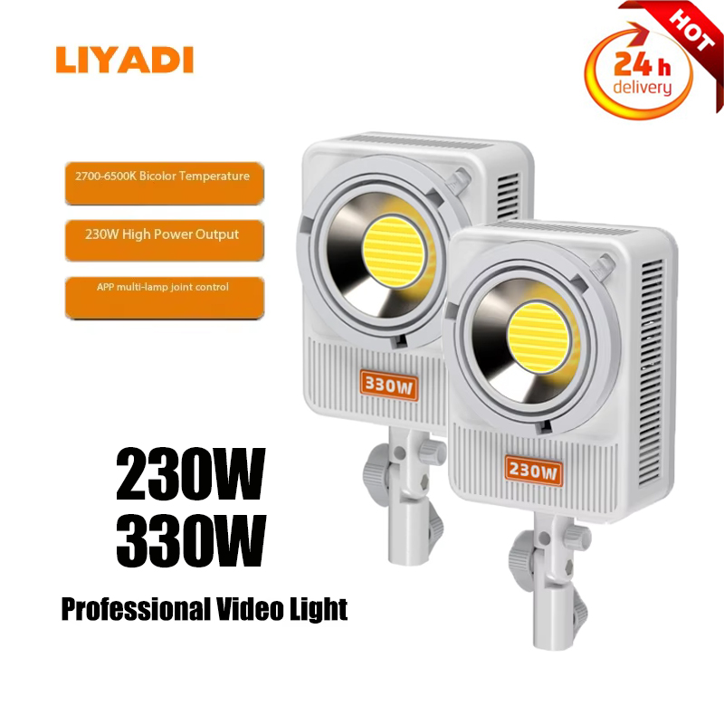 Photography Lighting Product - LIYADI 230W/330W LED COB 写真撮影ランププロフェッショナルフィルビデオライト 2700K-6500K