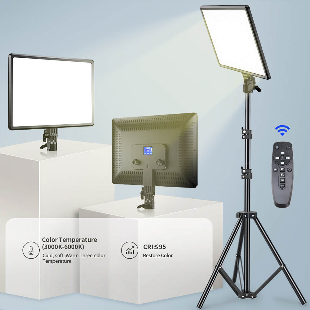 Photography Lighting Product - 10/14 インチ LED ビデオライトパネル二色 3000K-6000K 写真照明ライブストリーミングフォトスタジオ