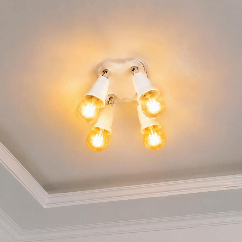 Photography Lighting Direction - 耐久性のあるE26ライトスプリッターPBT調整可能な方向ランプホルダーコンバーター白色ランプアダプター写真撮影用