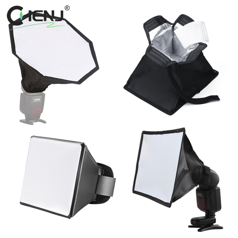Photography Lighting Diffuser - 1 個折りたたみフラッシュディフューザーソフトボックスユニバーサルプロの写真ミニフォトディフューザーソフトライトボックスカメラ用