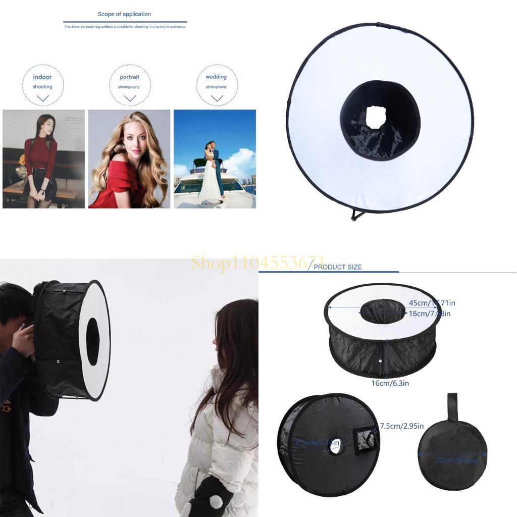 Lighting In Photography For Beginners - ベストセラークイックアセンブリ45CM折りたたみ式ライトソフトボックス写真撮影での柔らかな均一な照明用ポータブルデザイン