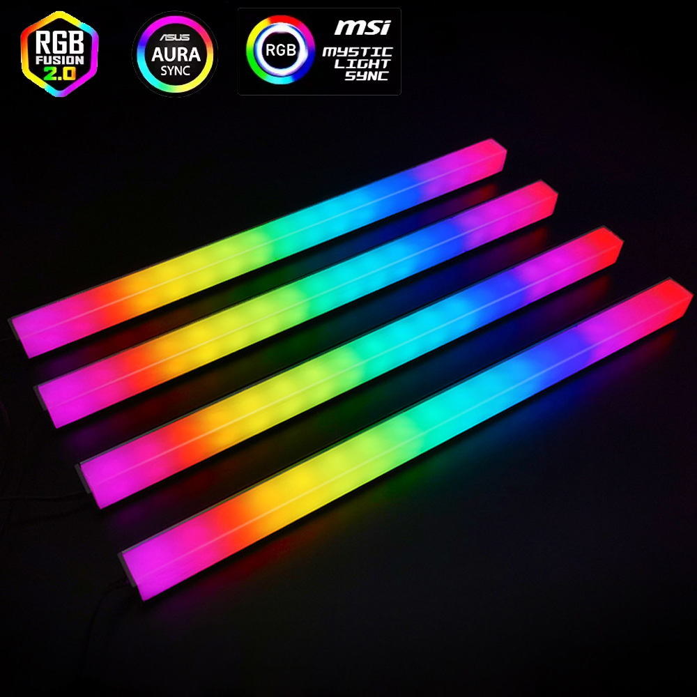 Photography Lighting Game - Asus Auraゲーミングケース用5V ARGB 3ピンヘッダー RGB PCライトストリップ