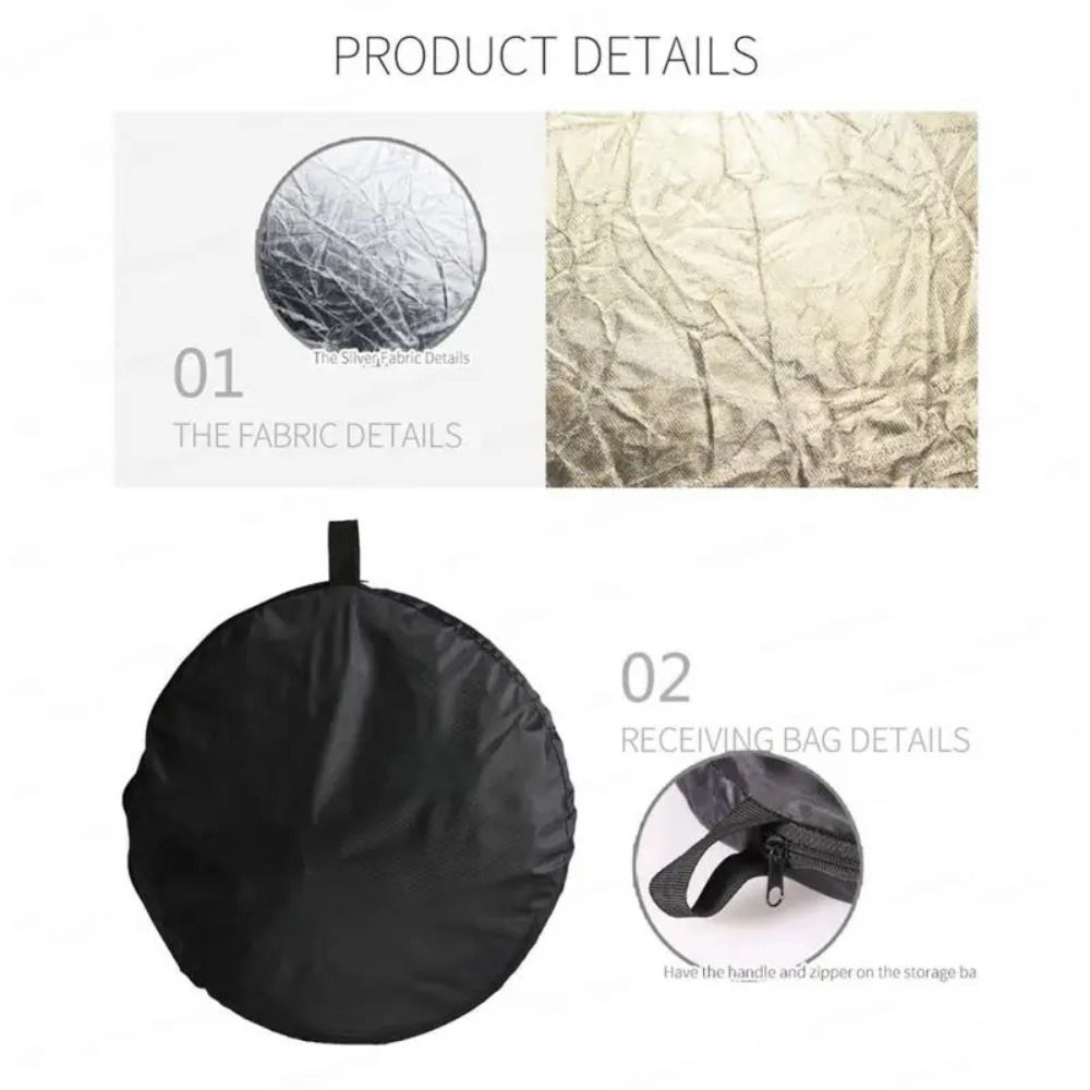 新しいポータブル2/5in1写真用反射板、折りたたみ式、屋外 - Photography Lighting Diffuser のレビューと価格