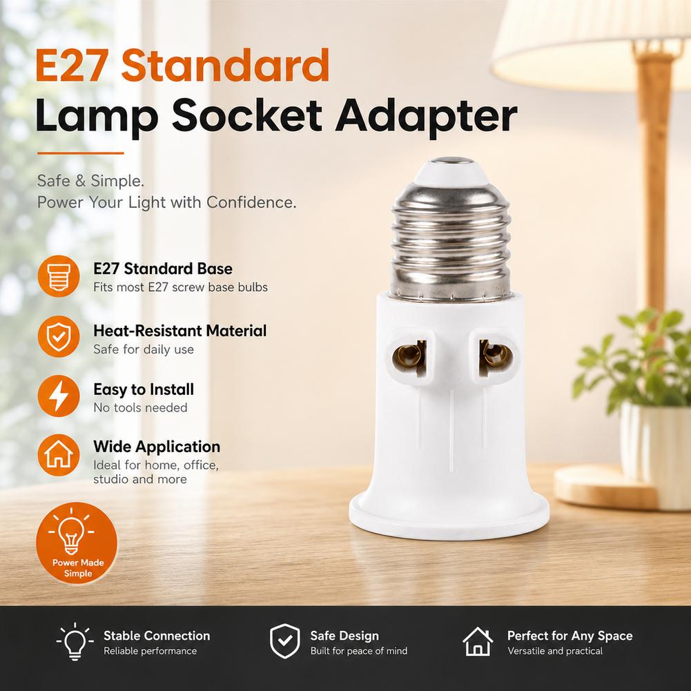 E27 - EUプラグアダプター ライトソケットコンバーター - Photography Lighting Product のレビューと価格