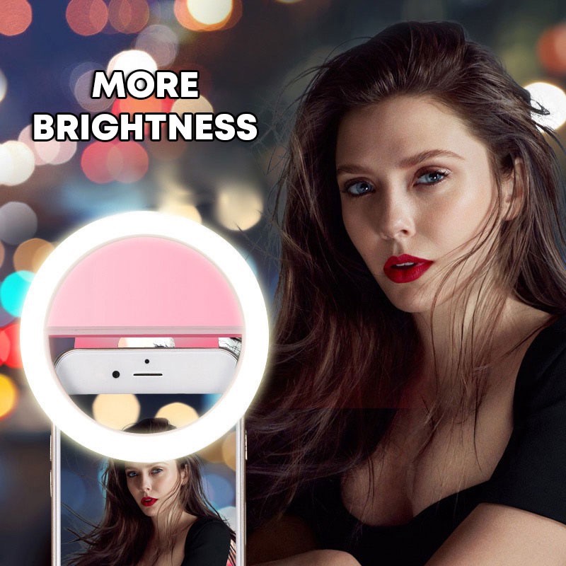 LEDセルフィーリングライト,3レベル調整モード,USB充電 - Photography Lighting Game のレビューと価格