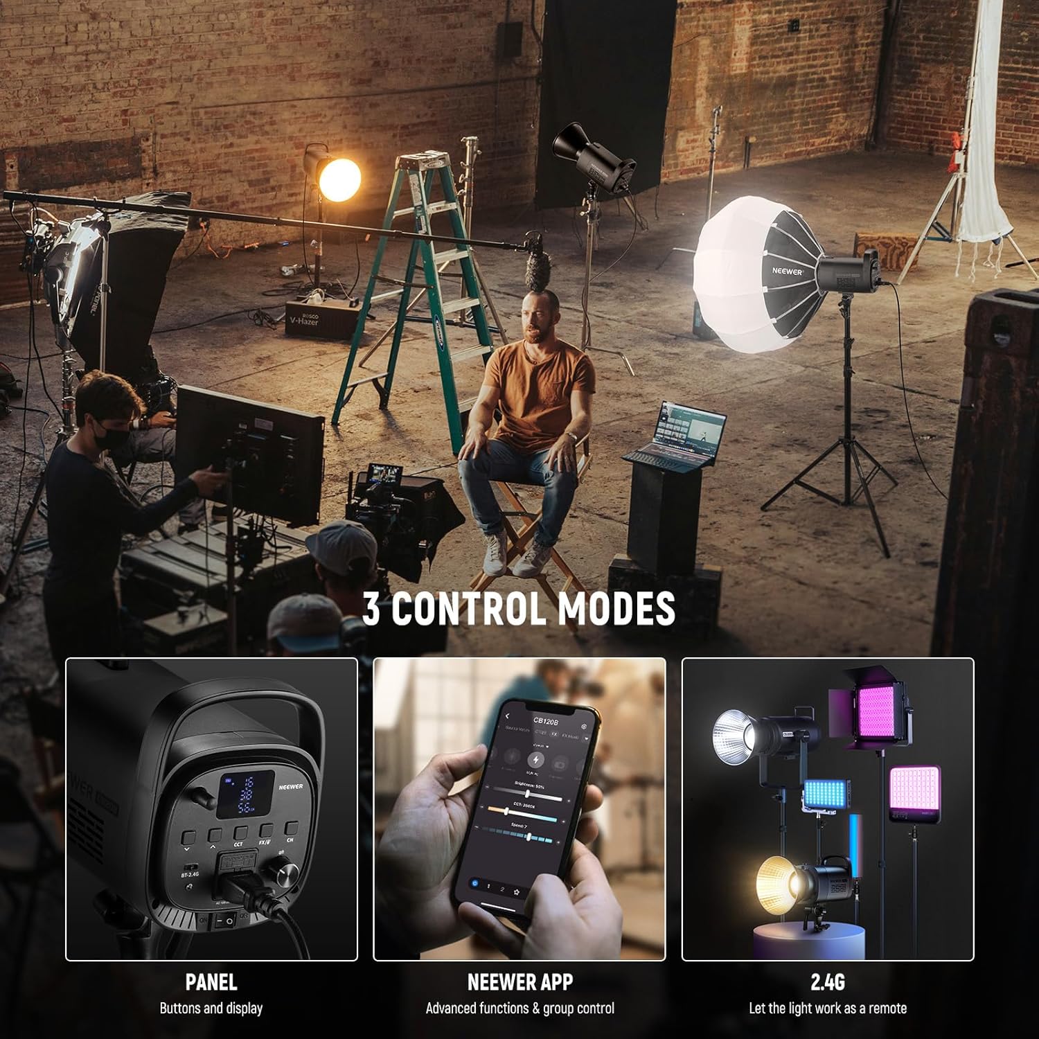 NEEWER CB120B 120W COB ビデオライト、 - Photography Lighting Godox のレビューと価格