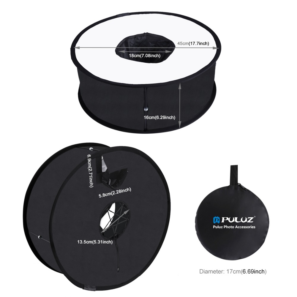 45cmリングソフトボックス、スピードライト用ラウンド型フラ - Photography Lighting Diffuser のレビューと価格