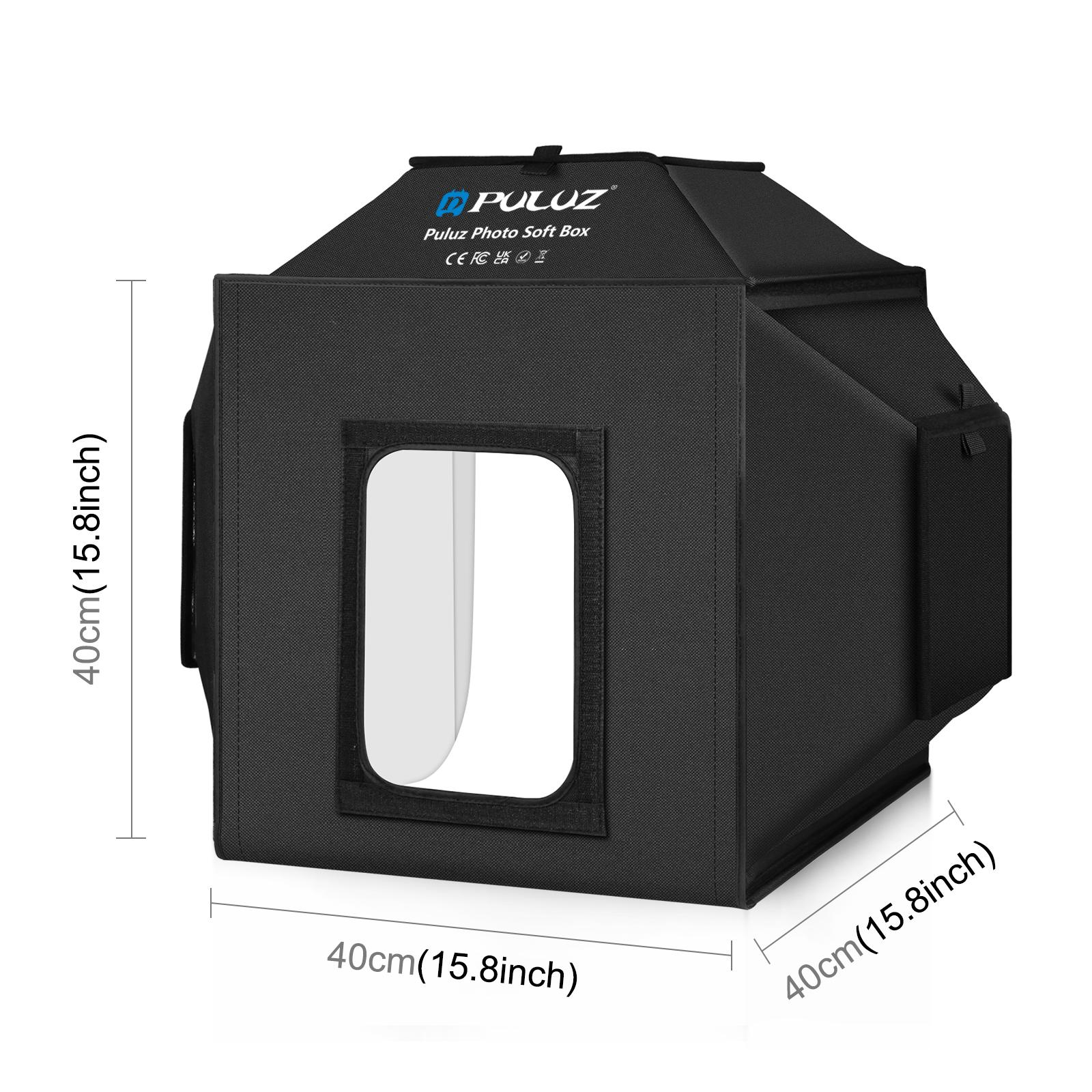 PULUZ 40 センチメートル折りたたみ 72 ワット 5 - Photography Lighting Kit With Backdrop のレビューと価格