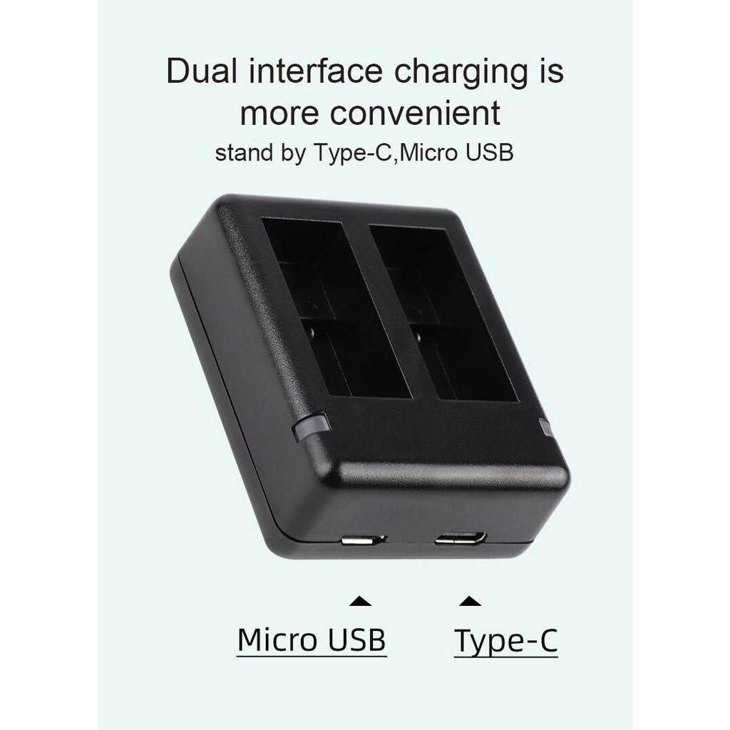 Gopro-デュアルバッテリー充電器12,完全なデコード,A - Gopro Action Camera Hero 11 Black のレビューと価格