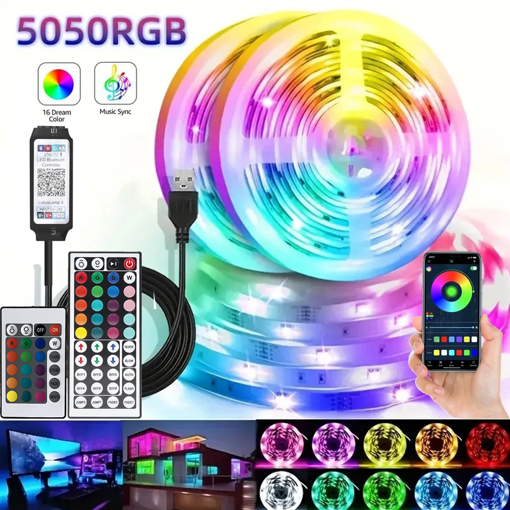 スマートRGB LEDゲーミングライトストリップ USBクリ - Photography Lighting Game のレビューと価格