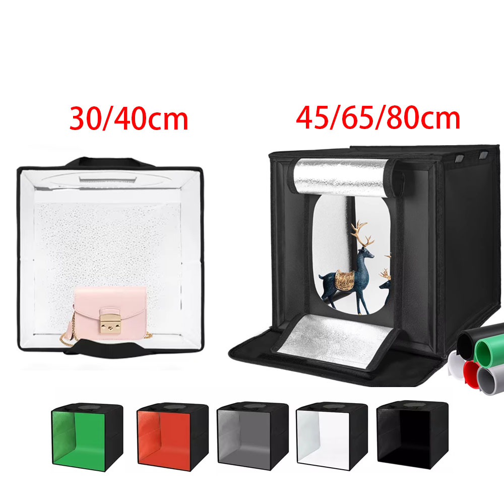 30/40/45 65 80 センチメートル写真撮影テントフ - Photography Lighting Kit With Backdrop のレビューと価格