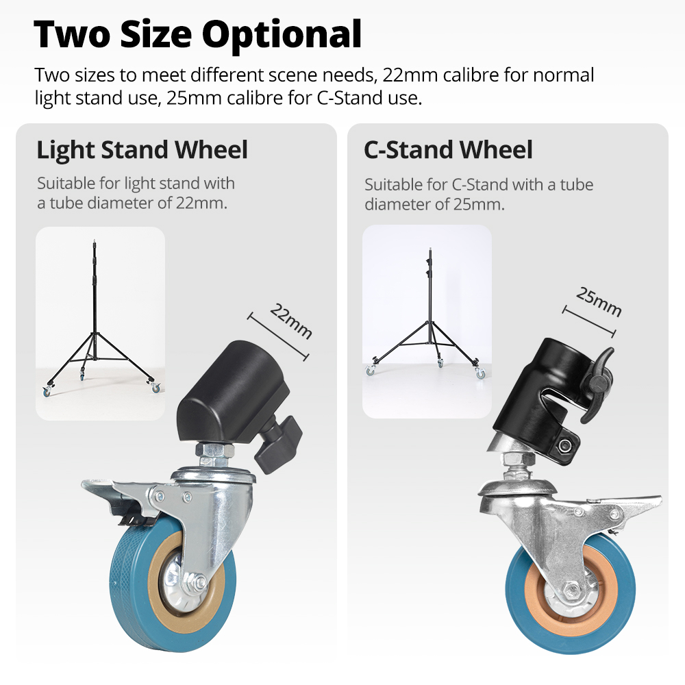 AMBITFUL 3 個 C スタンドスイベルキャスター金属 - Photography Lighting Product のレビューと価格
