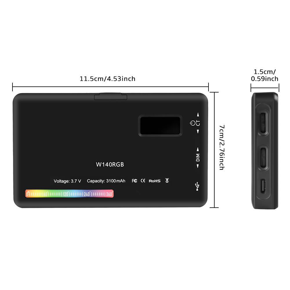 SH-W140 RGB LEDビデオライト,調光可能なポケッ - Photography Lighting Product のレビューと価格
