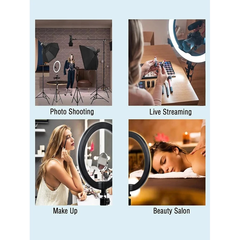 Desiontal 26cmリングライト、三脚スタンド付き、 - Photography Lighting Product のレビューと価格