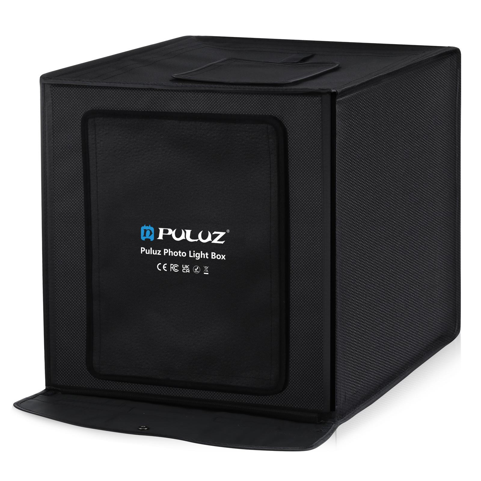 PULUZ 60cm写真スタジオライトボックス ポータブル  - Photography Lighting Kit With Backdrop のレビューと価格