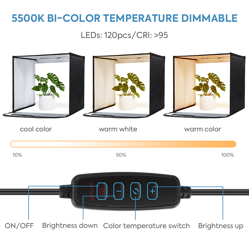 折りたたみ式フォトスタジオライトボックス、LEDライトリング - Photography Lighting Kit With Backdrop のレビューと価格