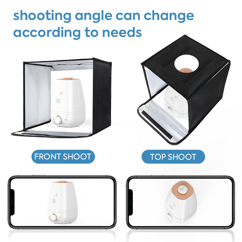 折りたたみ式フォトスタジオライトボックス、LEDライトリング - Photography Lighting Kit With Backdrop のレビューと価格