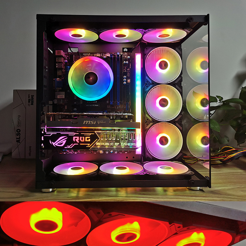 ARGB 120mmケースファン 5V 3PIN マザーボー - Photography Lighting Game のレビューと価格