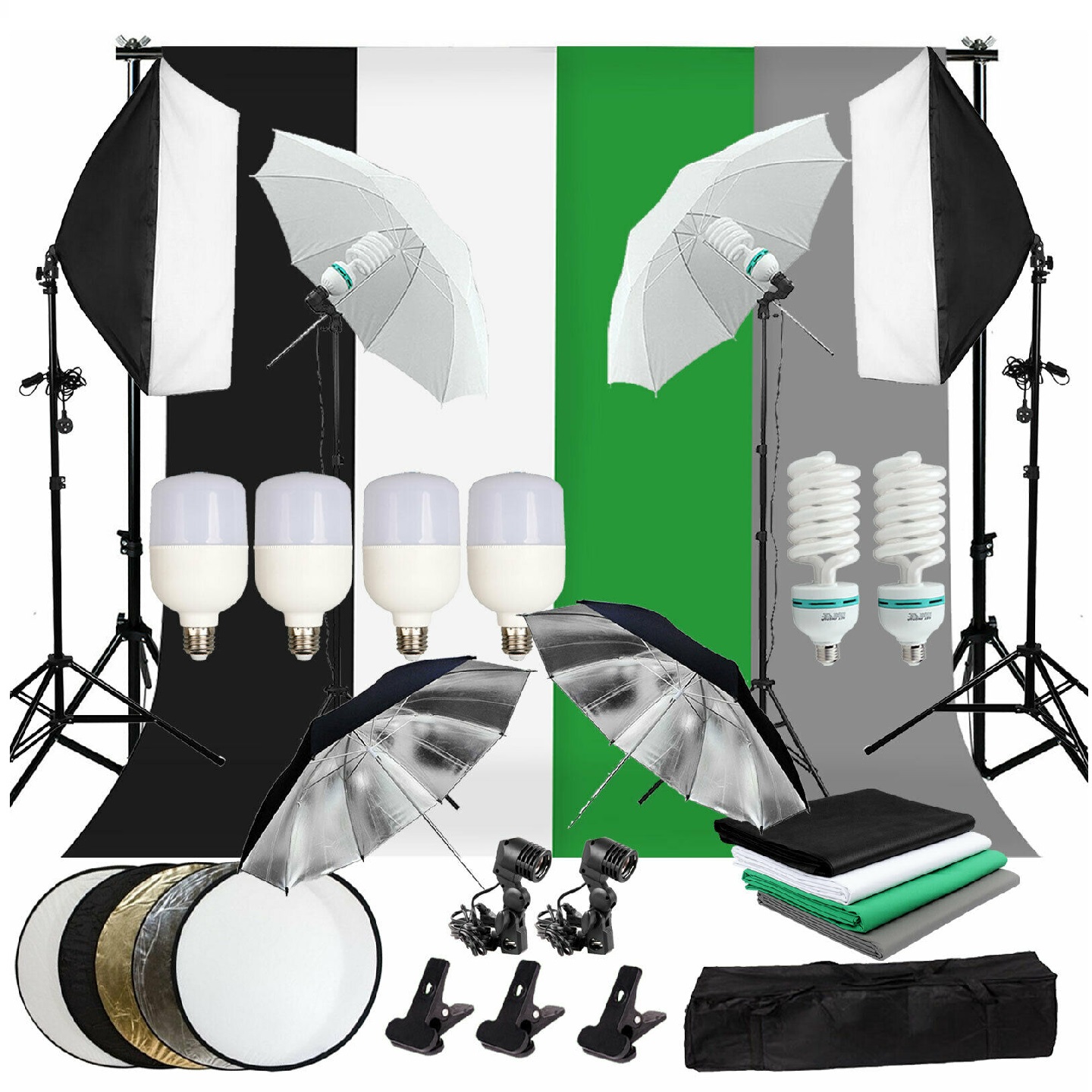 ゴールドセラー フルセット撮影キット 写真スタジオ ソフトボ - Photography Lighting Kit With Backdrop のレビューと価格