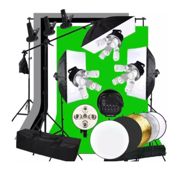 ゴールドセラー フルセット撮影キット 写真スタジオ ソフトボ - Photography Lighting Kit With Backdrop のレビューと価格