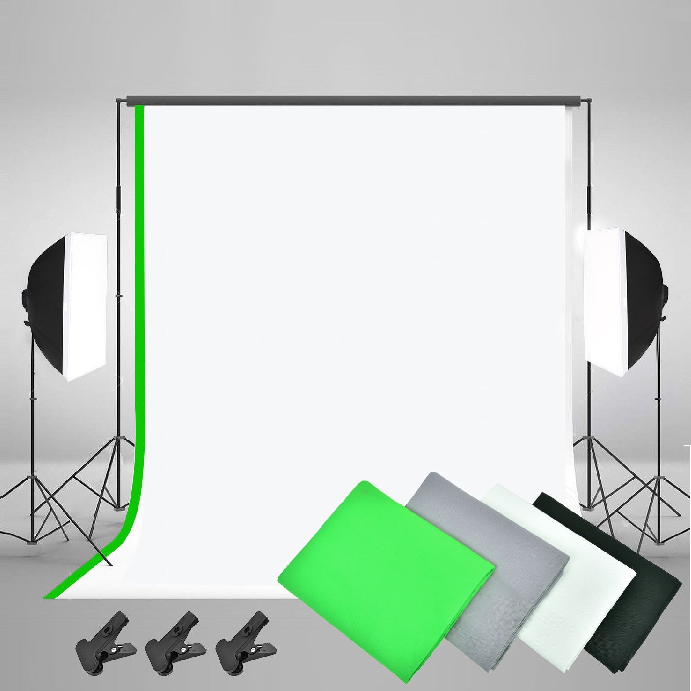 ゴールドセラー フルセット撮影キット 写真スタジオ ソフトボ - Photography Lighting Kit With Backdrop のレビューと価格