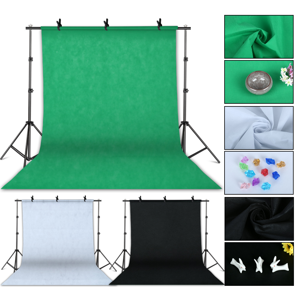 写真撮影用ソフトボックス照明キット、2.6x3m背景フレーム - Photography Lighting Kit With Backdrop のレビューと価格