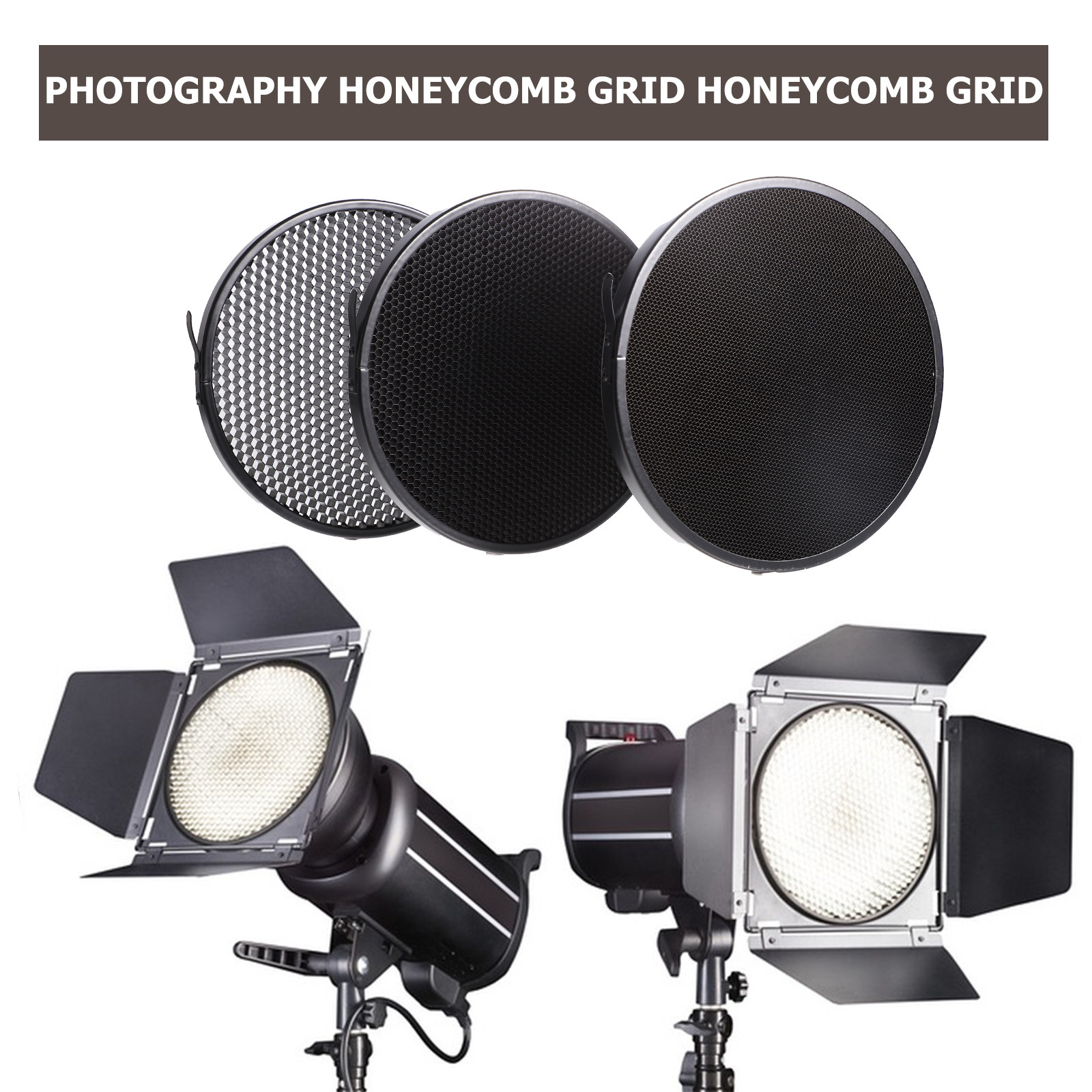 フラッシュ撮影用ハニカムグリッド1セット ハニカムグリッド  - Photography Lighting Direction のレビューと価格