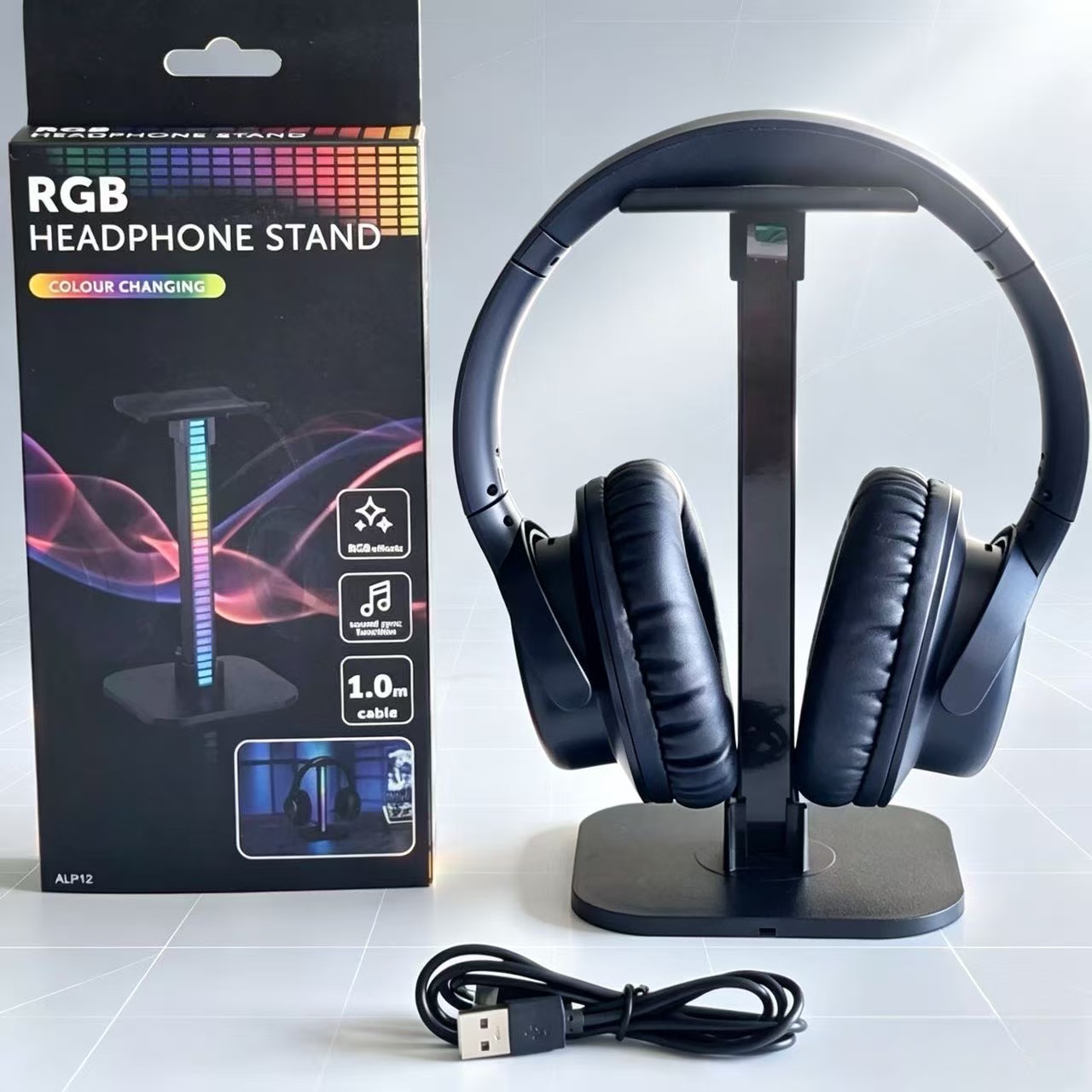 USBゲーミングヘッドホンスタンド RGBリズムライト付き  - Photography Lighting Game のレビューと価格