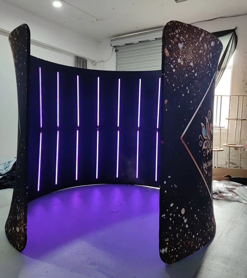 360フォトブースエンクロージャー、無料カスタムロゴ背景幕テ - Photography Lighting Kit With Backdrop のレビューと価格