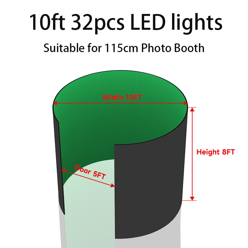 360フォトブースエンクロージャー、無料カスタムロゴ背景幕テ - Photography Lighting Kit With Backdrop のレビューと価格