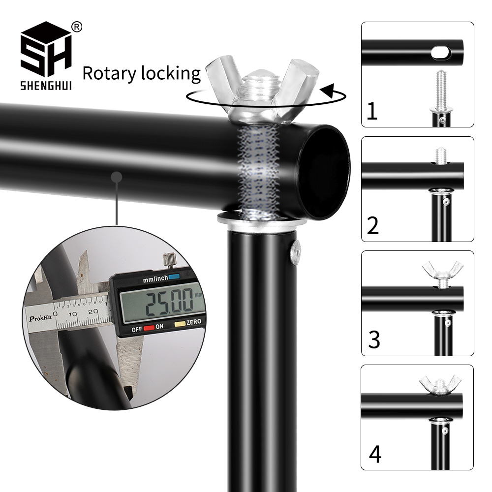 写真スタジオ背景撮影用バックドロップスタンド、バックドロップ - Photography Lighting Kit With Backdrop のレビューと価格